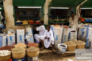Hai el-Arab Souq in Omdurman is the largest souq in Sudan. Everything from food stalls to ironmongers  can be found here.
